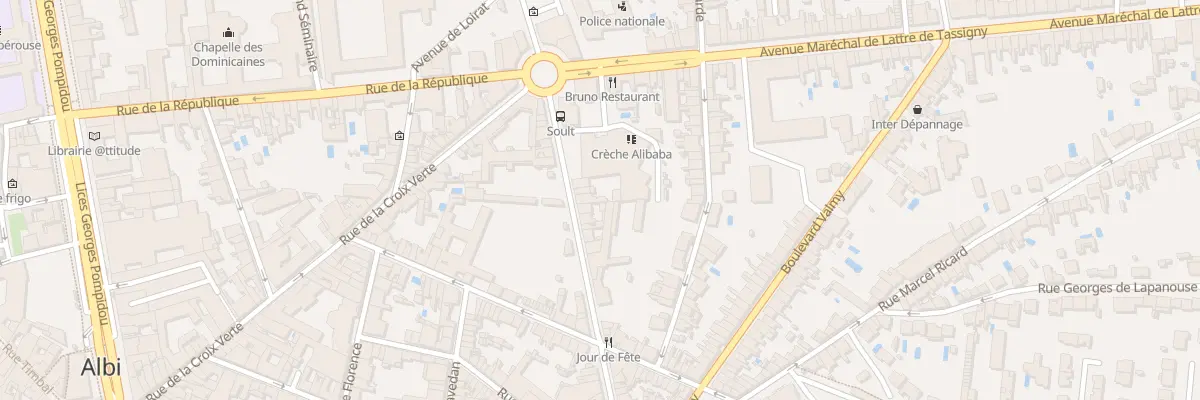 Plan du 25 Bd Maréchal Soult à Albi