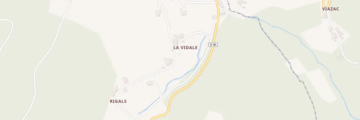 Plan du 5238 La Vidale à Asprières