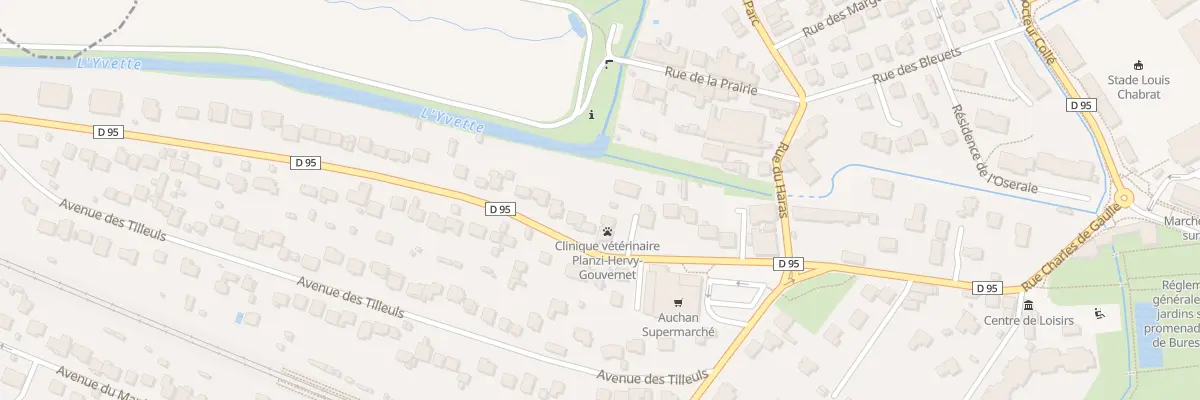 Plan du 100 Rue Charles de Gaulle à Bures-sur-Yvette