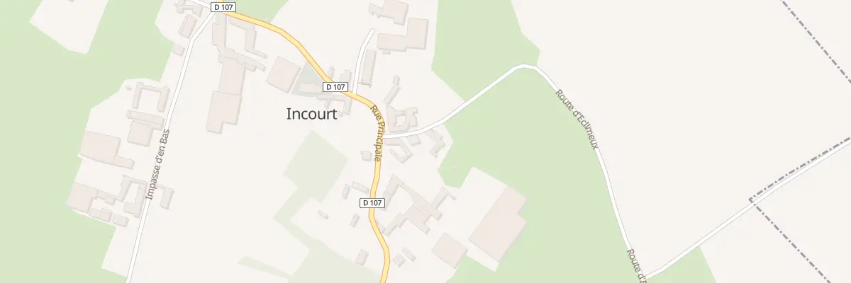 Plan du 2 Rue d’Eclimeux à Incourt