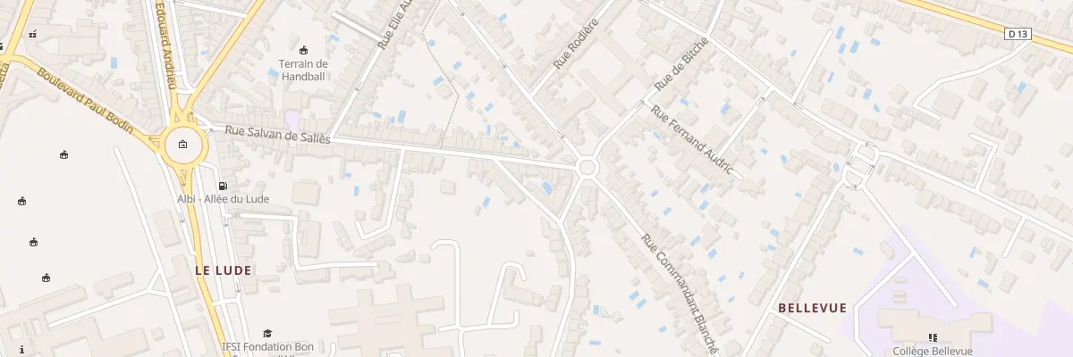 Plan du 68 Rue Salvan de Salies à Albi