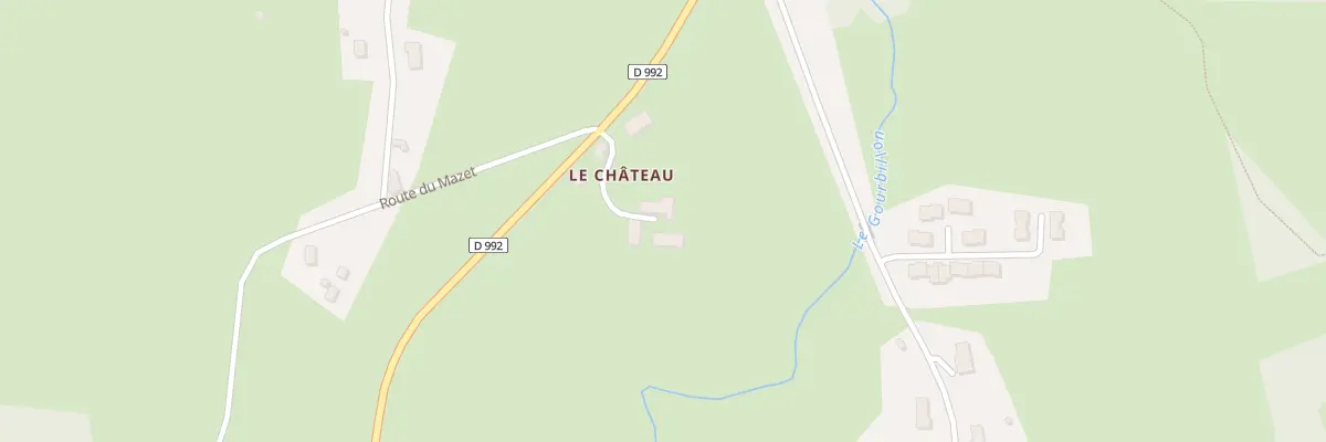 Plan du 3 Le Château à Saint-Quentin-la-Chabanne