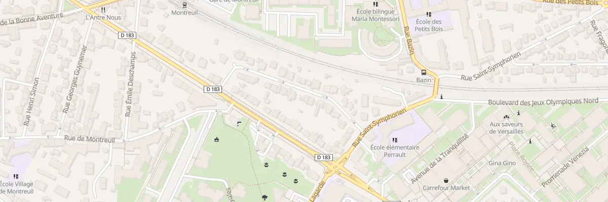 Plan du 16 Rue Alexis Fourcault à Versailles