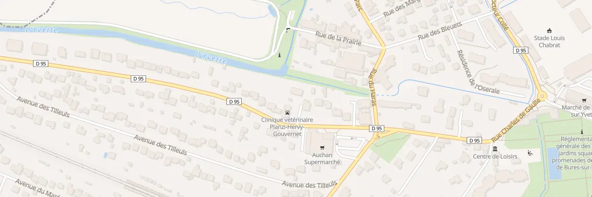 Plan du 96T Rue Charles de Gaulle à Bures-sur-Yvette
