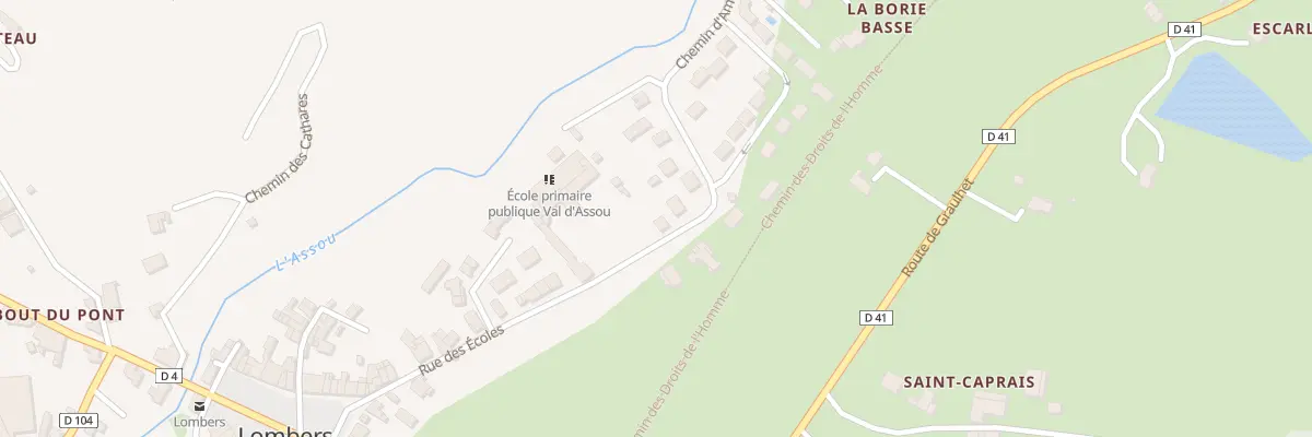 Plan du 15 Rue des Ecoles à Lombers