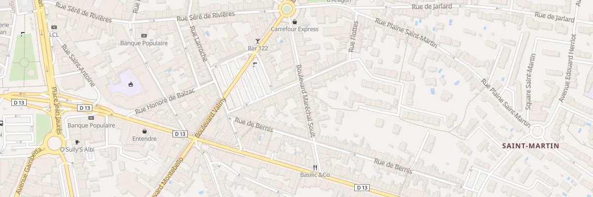 Plan du 112 Bd Maréchal Soult à Albi
