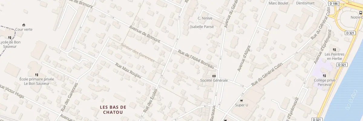 Plan du 11 Rue de l’Abbe Borreau à Chatou