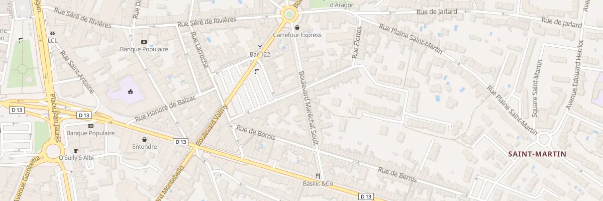 Plan du 110 Bd Maréchal Soult à Albi