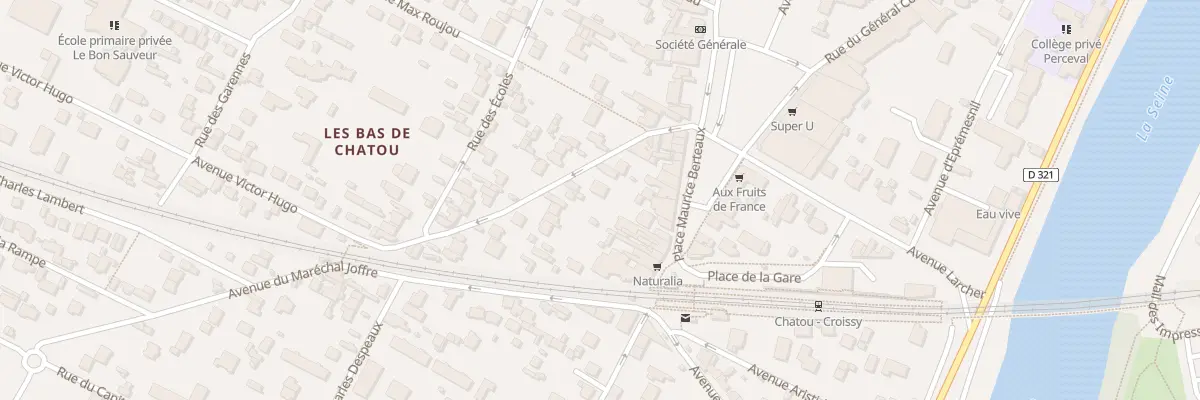 Plan du 5T Rue Georges Clemenceau à Chatou