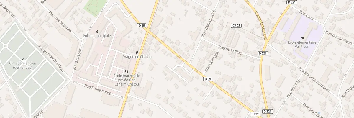 Plan du 63 Rue du Gen Leclerc à Chatou