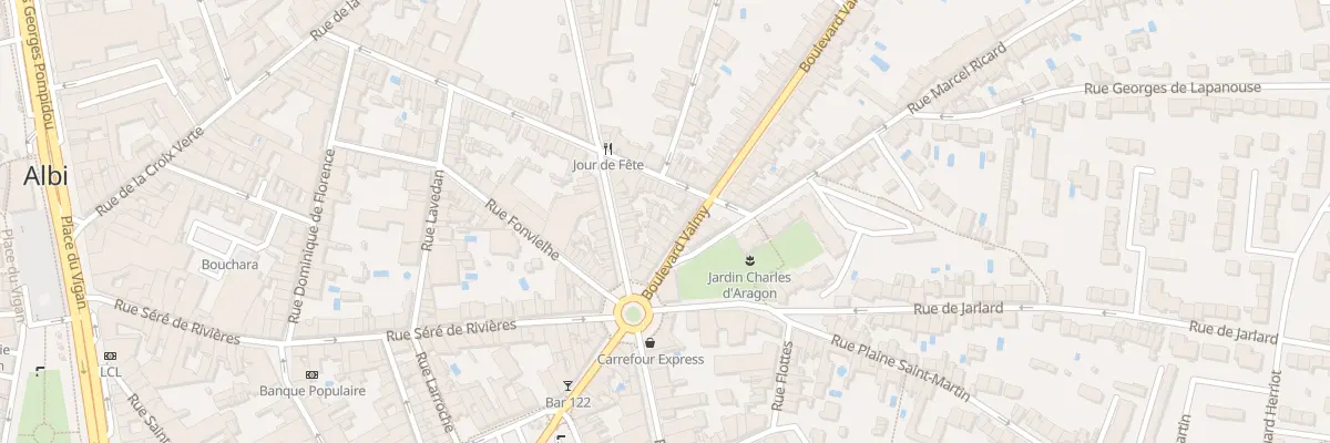 Plan du 98 Bd Valmy à Albi