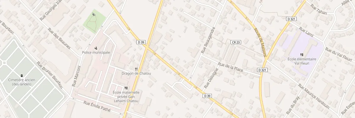 Plan du 64 Rue du Gen Leclerc à Chatou