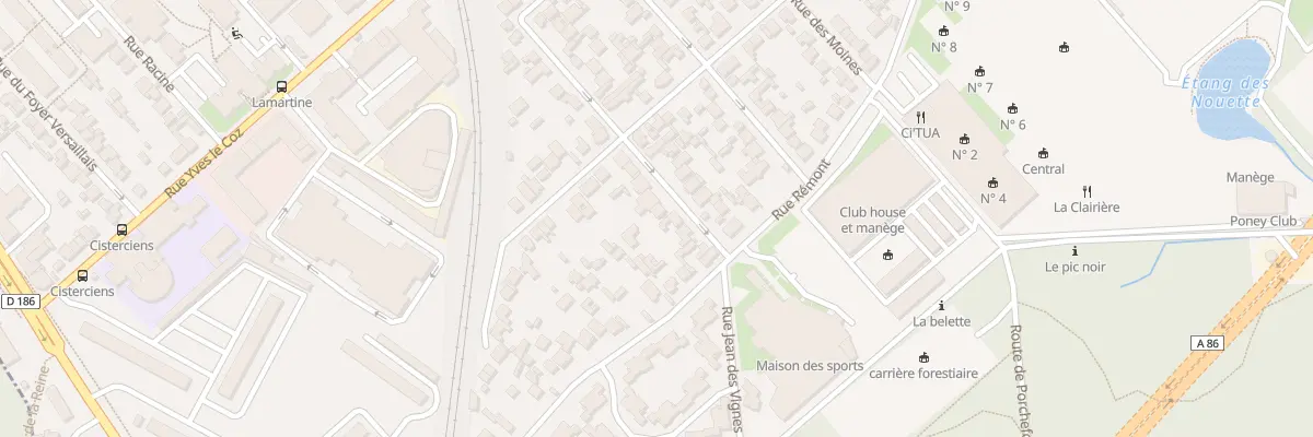 Plan du 26 Rue Augusta Holmès à Versailles
