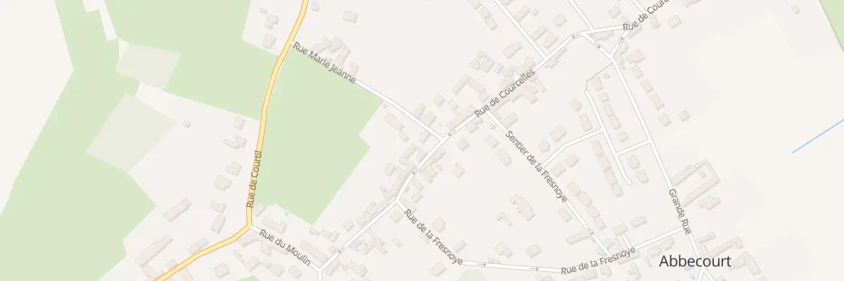 Plan du 52 Rue de Courcelles à Abbecourt