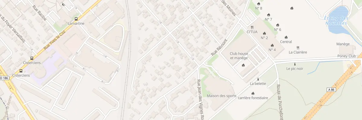 Plan du 28 Rue Augusta Holmès à Versailles