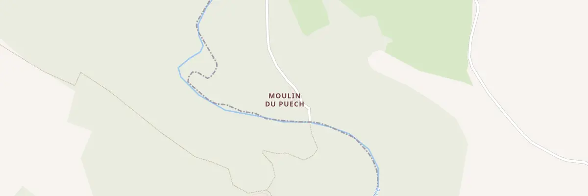 Plan du 1 Moulin du Puech à Maurs