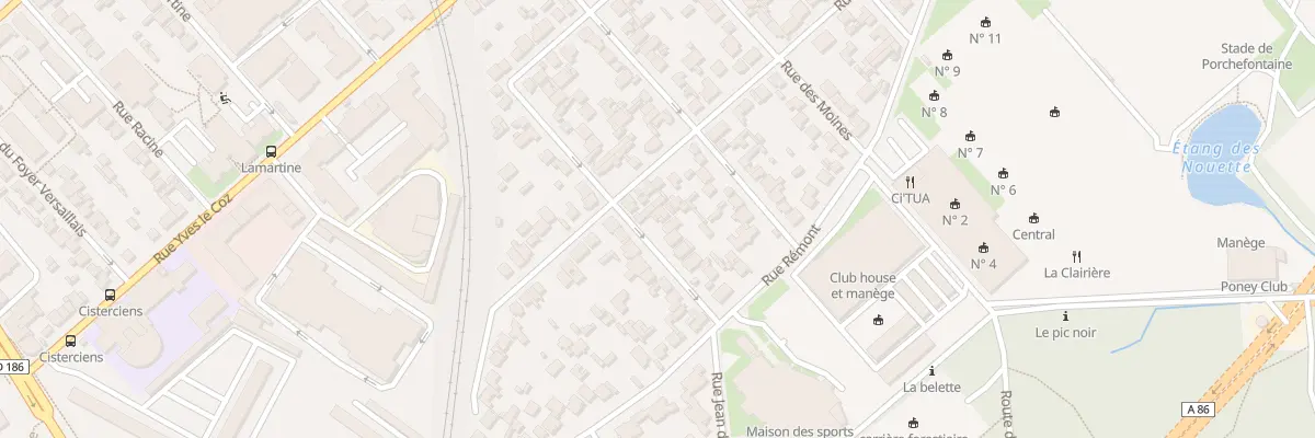 Plan du 21 Rue Augusta Holmès à Versailles