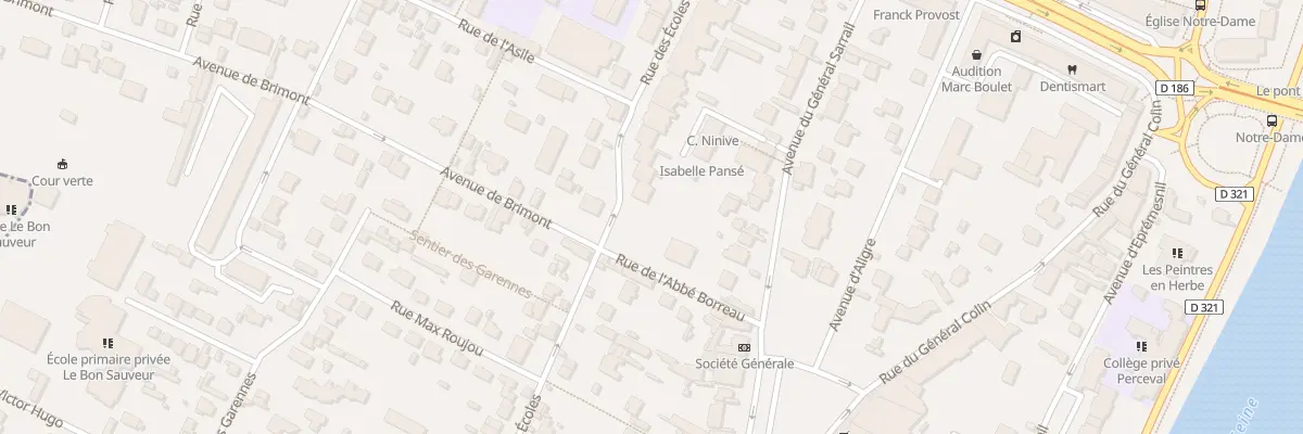 Plan du 4 Rue de l’Abbe Borreau à Chatou