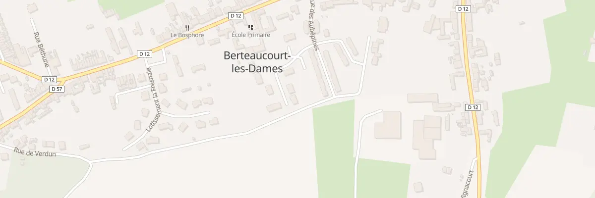 Plan du 5 Rue des Rosiers à Berteaucourt-les-Dames