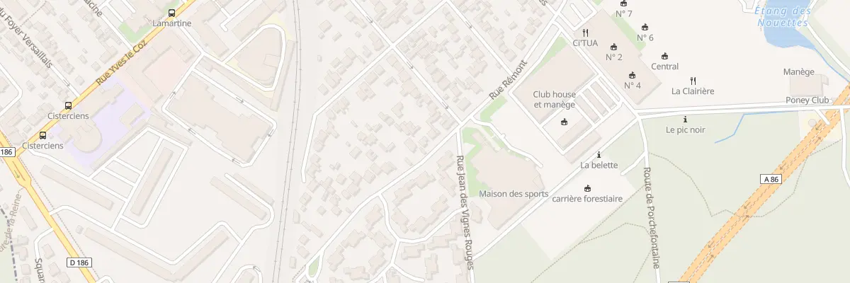Plan du 96 Rue Rémont à Versailles