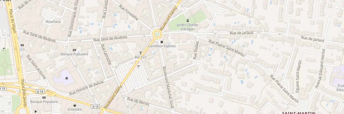 Plan du 101 Bd Maréchal Soult à Albi