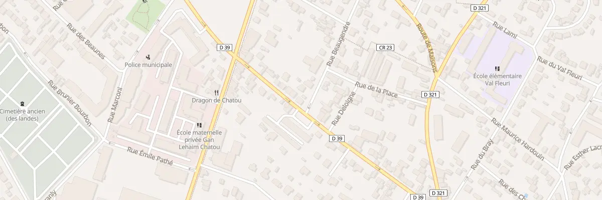 Plan du 60 Rue du Gen Leclerc à Chatou