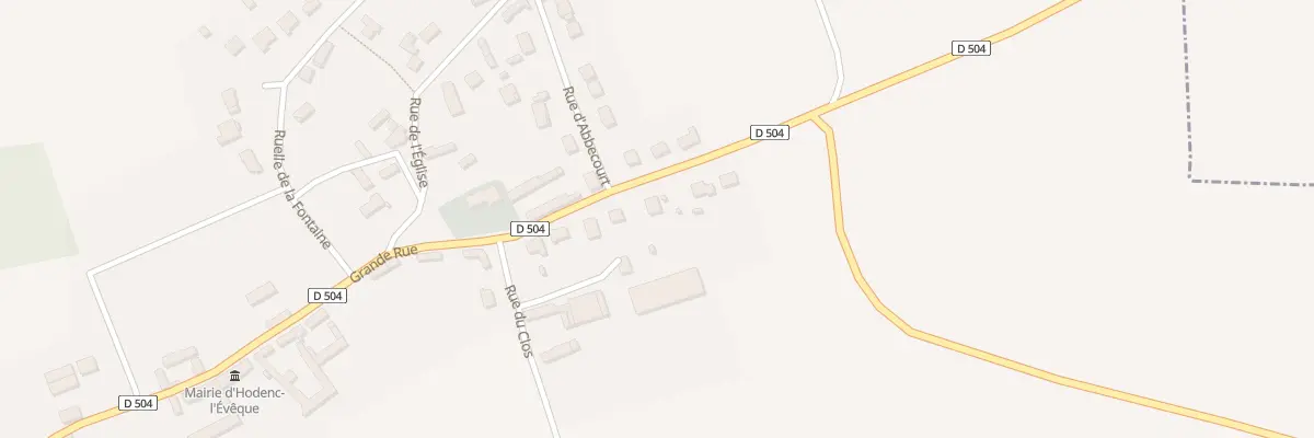 Plan du 68 Gr Grande Rue à Hodenc-l’Évêque