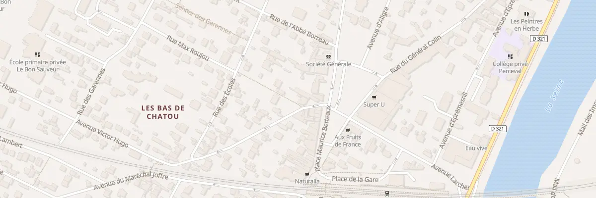 Plan du 6 Rue Georges Clemenceau à Chatou