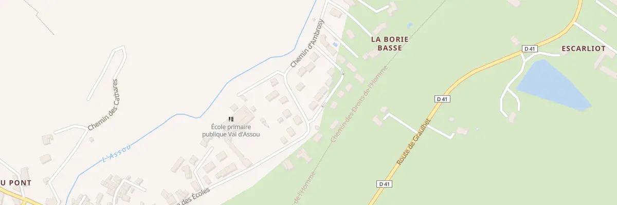 Plan du 12 Lot de la Borie Basse à Lombers