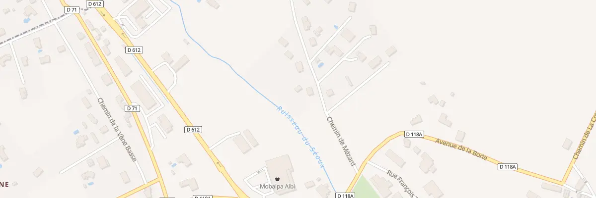 Plan du 3 Che de Mézard à Puygouzon