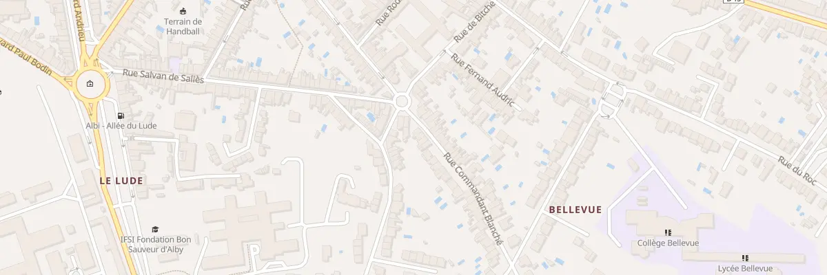 Plan du 76 Rue Cdt Blanche à Albi