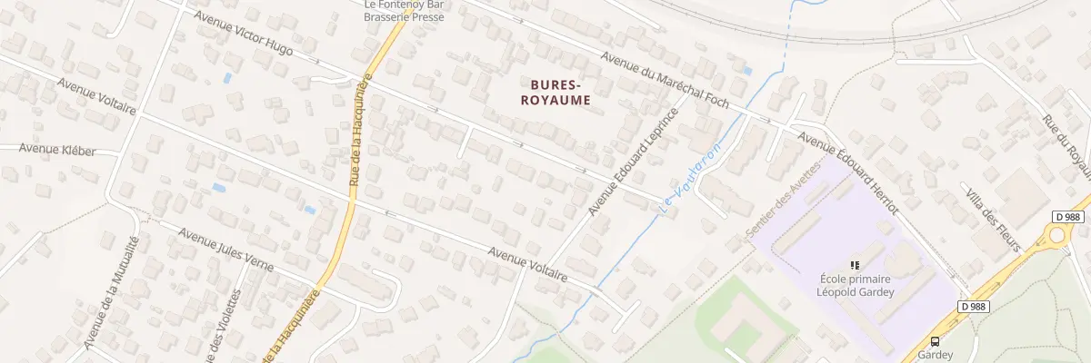 Plan du 3T Av Victor Hugo à Bures-sur-Yvette