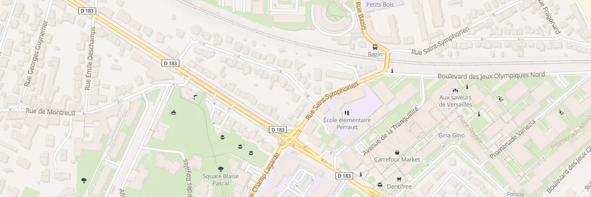 Plan du 26 Rue Alexis Fourcault à Versailles
