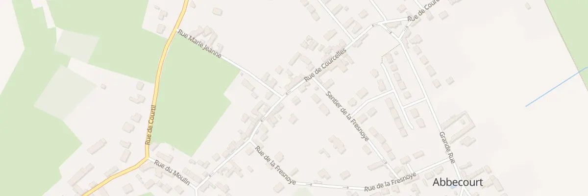 Plan du 35 Rue de Courcelles à Abbecourt