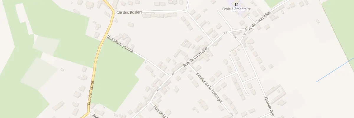 Plan du 46 Rue de Courcelles à Abbecourt