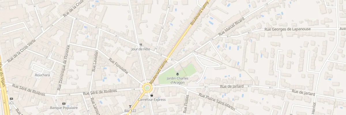 Plan du 91 Bd Valmy à Albi