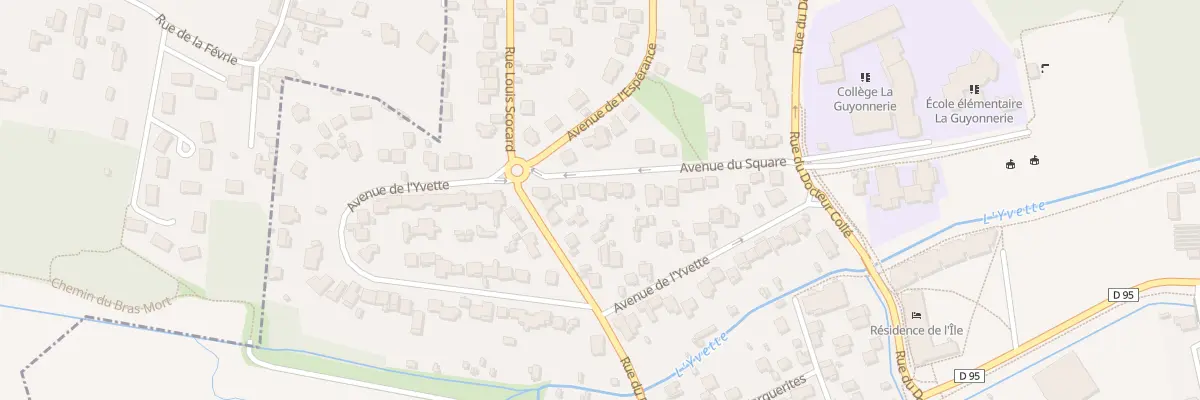 Plan du 23 Av du Square à Bures-sur-Yvette