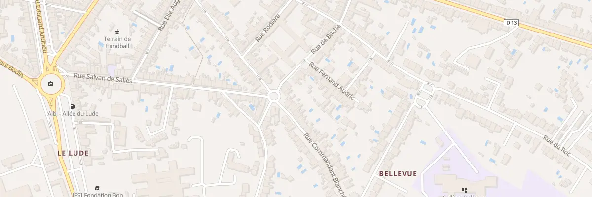 Plan du 73 Rue Cdt Blanche à Albi