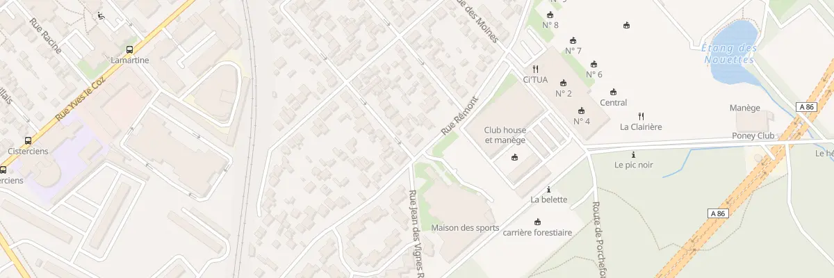 Plan du 90 Rue Rémont à Versailles