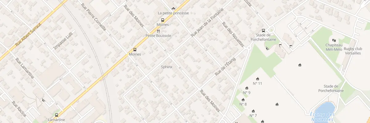 Plan du 15 Rue des Moines à Versailles