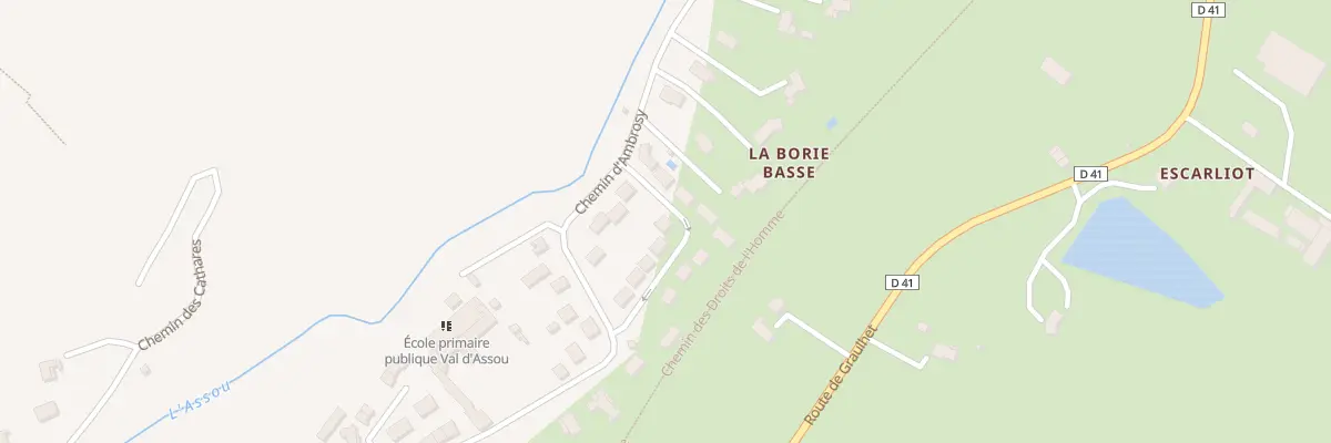 Plan du 4 Lot de la Borie Basse à Lombers
