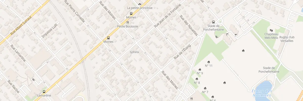 Plan du 17 Rue des Moines à Versailles