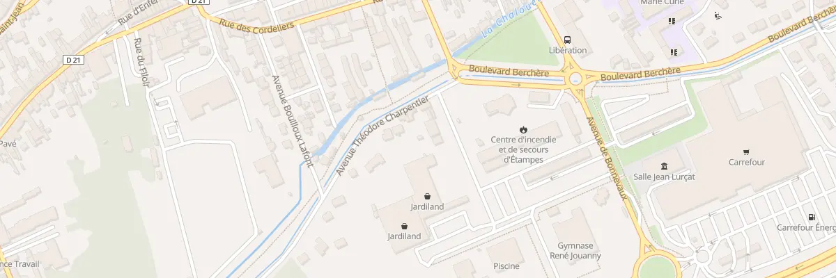 Plan du 1 Av Charpentier à Étampes