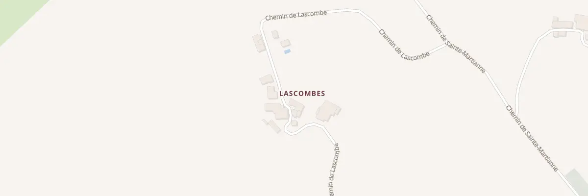 Plan du 237 Che de Lascombe au Garric
