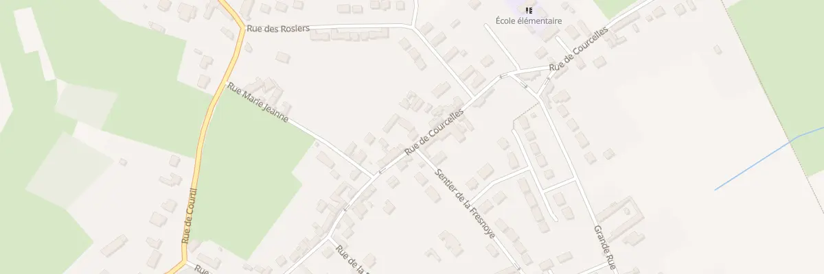 Plan du 44 Rue de Courcelles à Abbecourt