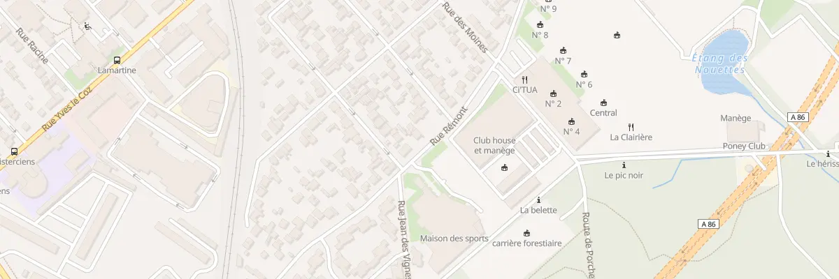 Plan du 88 Rue Rémont à Versailles