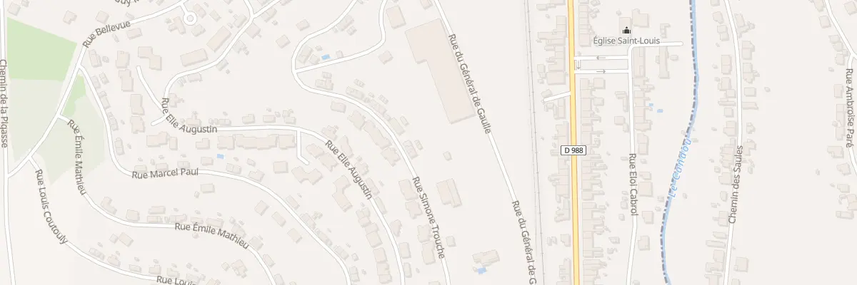 Plan du 69 Rue Simone Trouche à Blaye-les-Mines