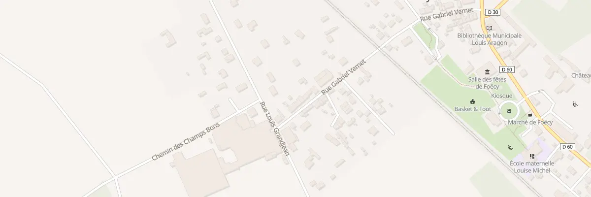 Plan du 32 Rue Gabriel Vernet à Foëcy