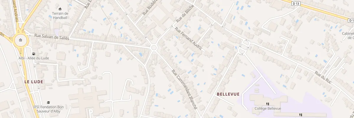 Plan du 85 Rue Cdt Blanche à Albi