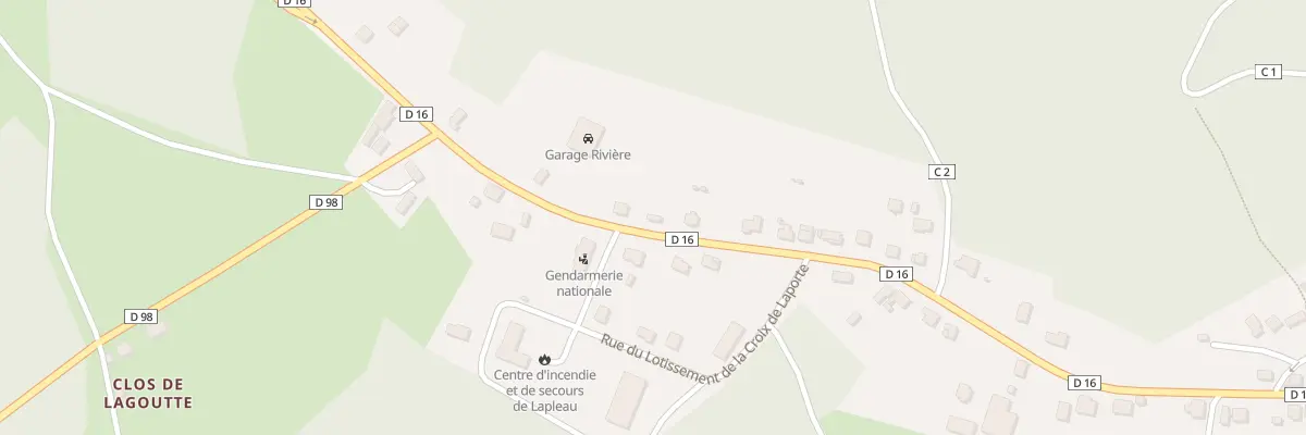 Plan du 20 Av de la Croix de Laporte à Lapleau